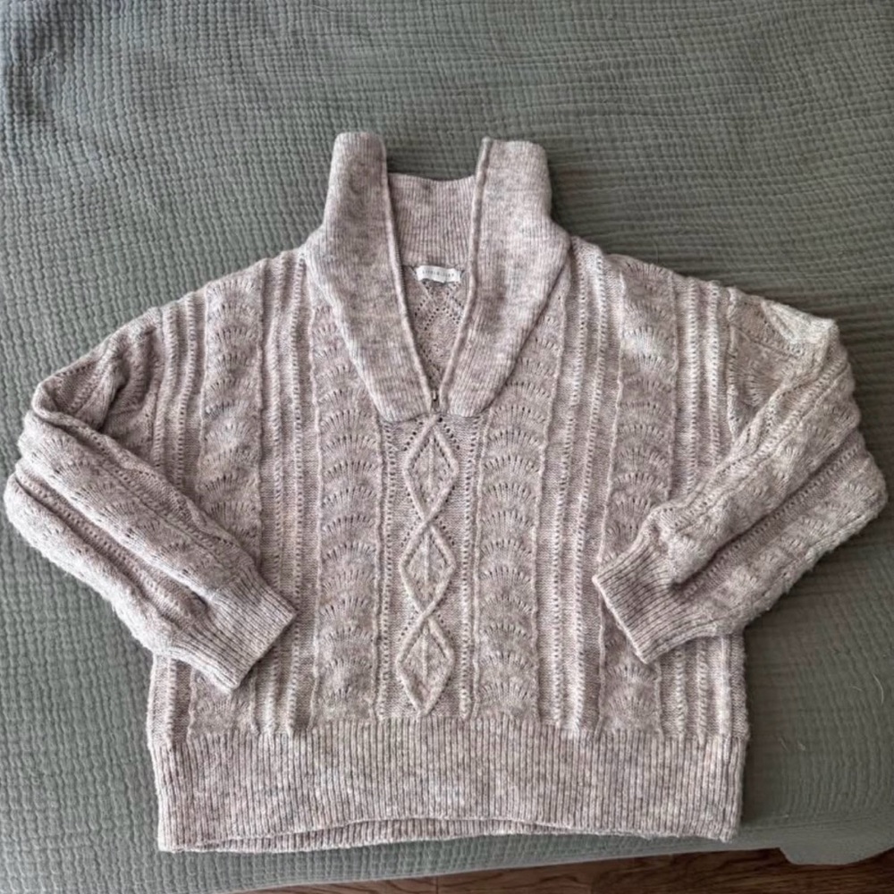 🌙3for$20🌙LITTLE LIES (anthropologie) half zip - Large
